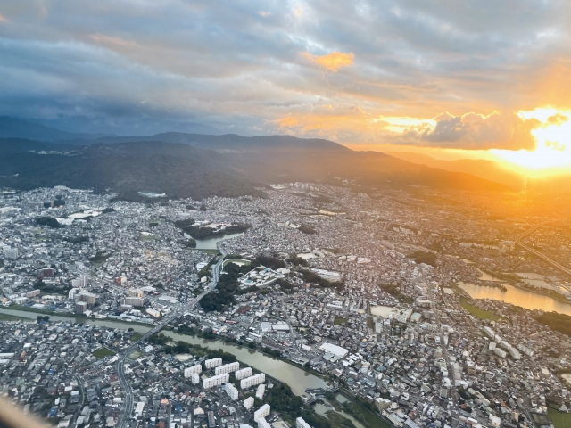 上空から見た熊本市